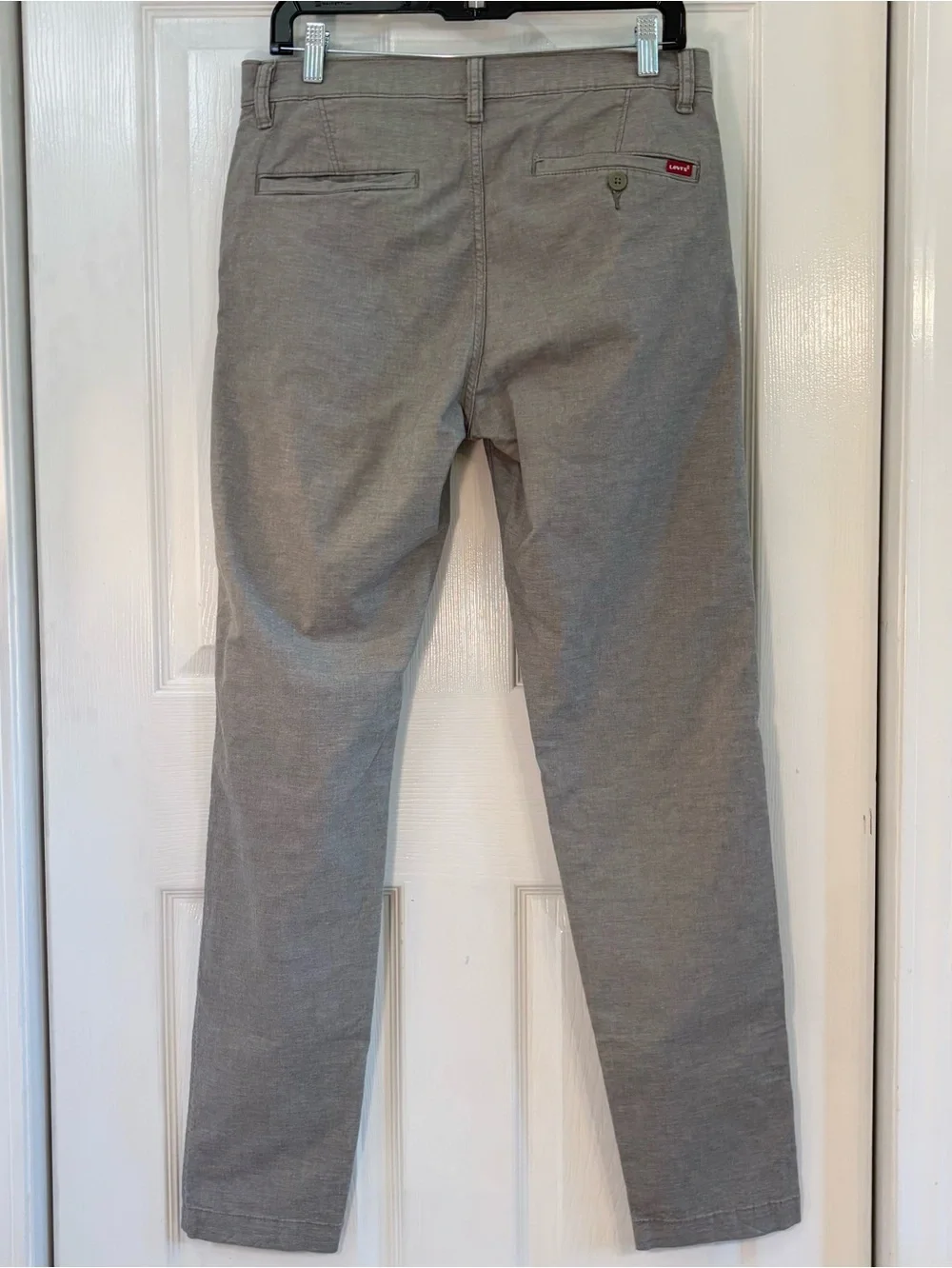 EUC Levi's XX Chino Standard Taper Pants, Men Sz 32x34, Heather Light Olive Gray